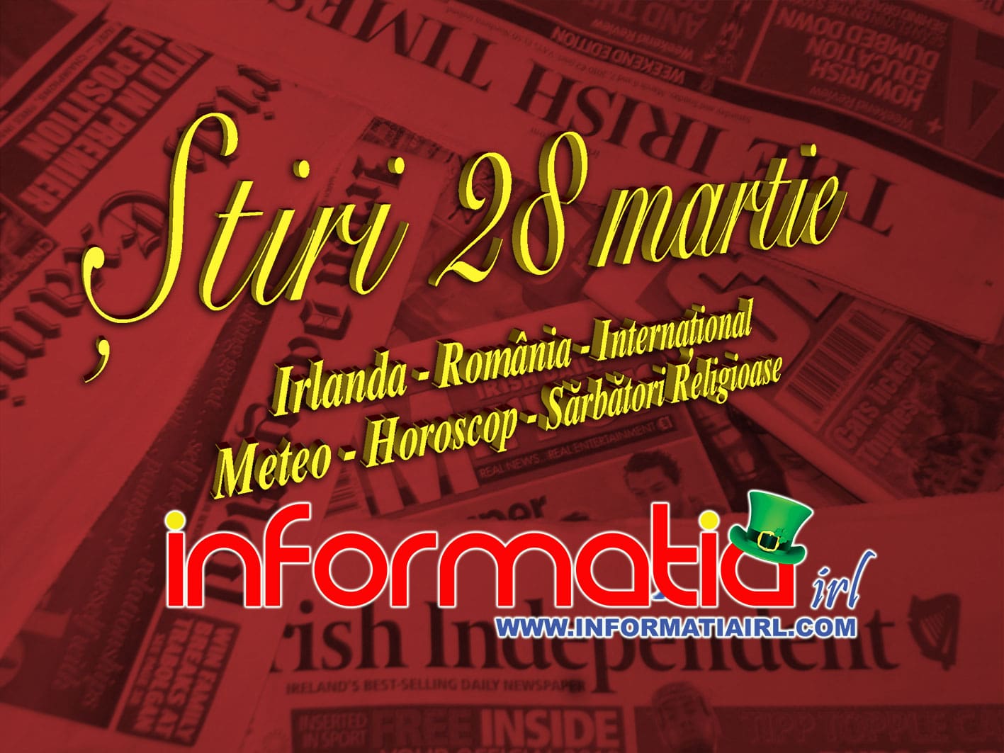 știri 28 Martie 2019 Informatia Irl Portal De Informare Al