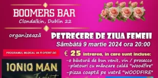 (P) Petrecere de Ziua Femeii ?  9 martie 2024 ? Boomers Bar Clondalkin